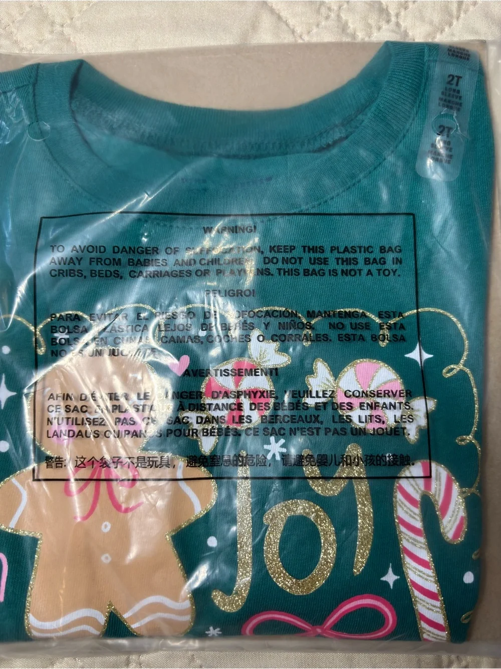 Children's Place 2T Holiday ‘Joy’ Graphic Tee